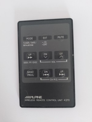 Vintage Alpine 4370 Stereo Disc Changer Remote Control SQ Car Audio Rare!