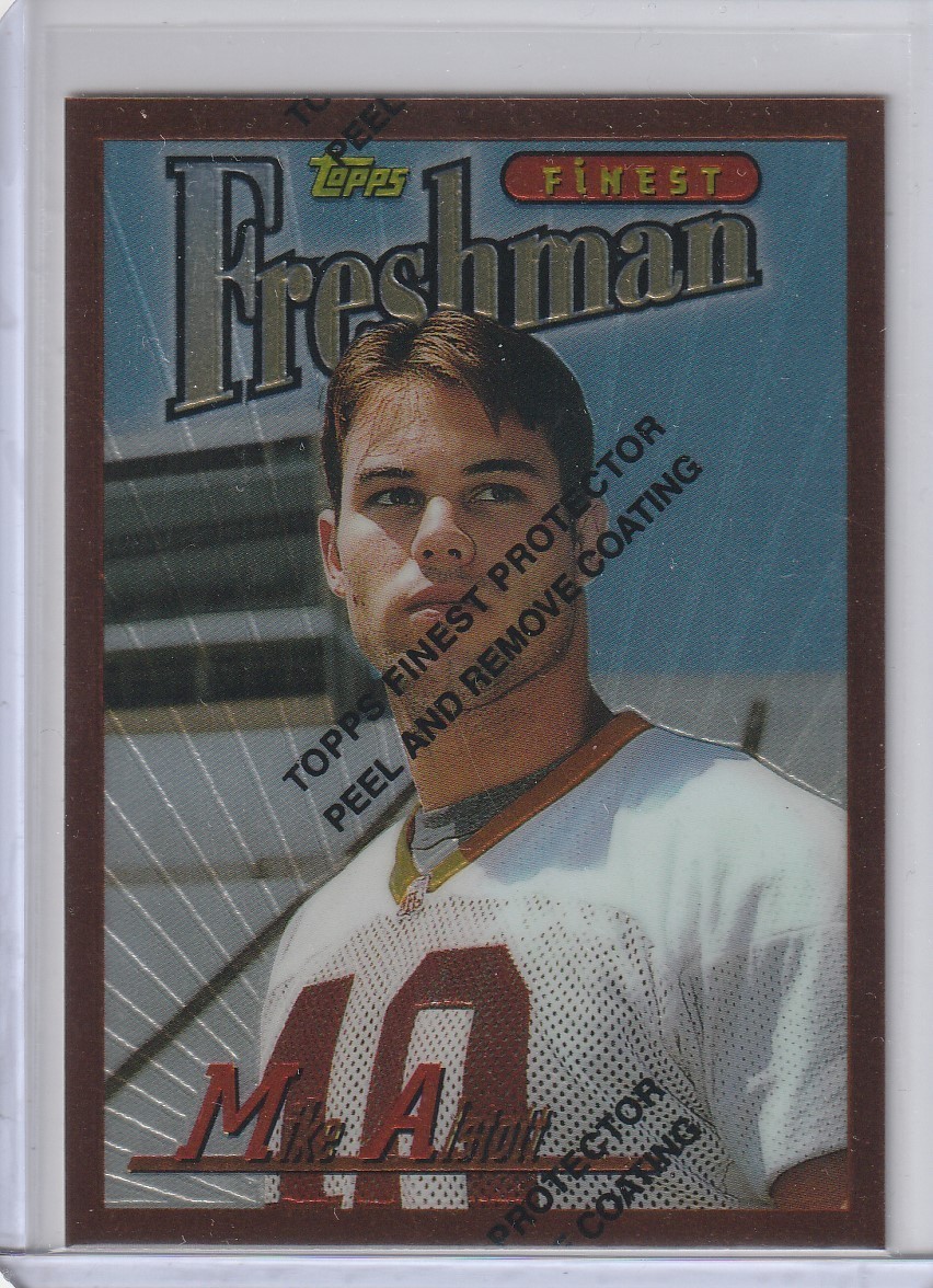 MIKE ALSTOTT Purdue /Buccaneers 1996 Topps Finest Freshman #335 RC /Rookie Qty