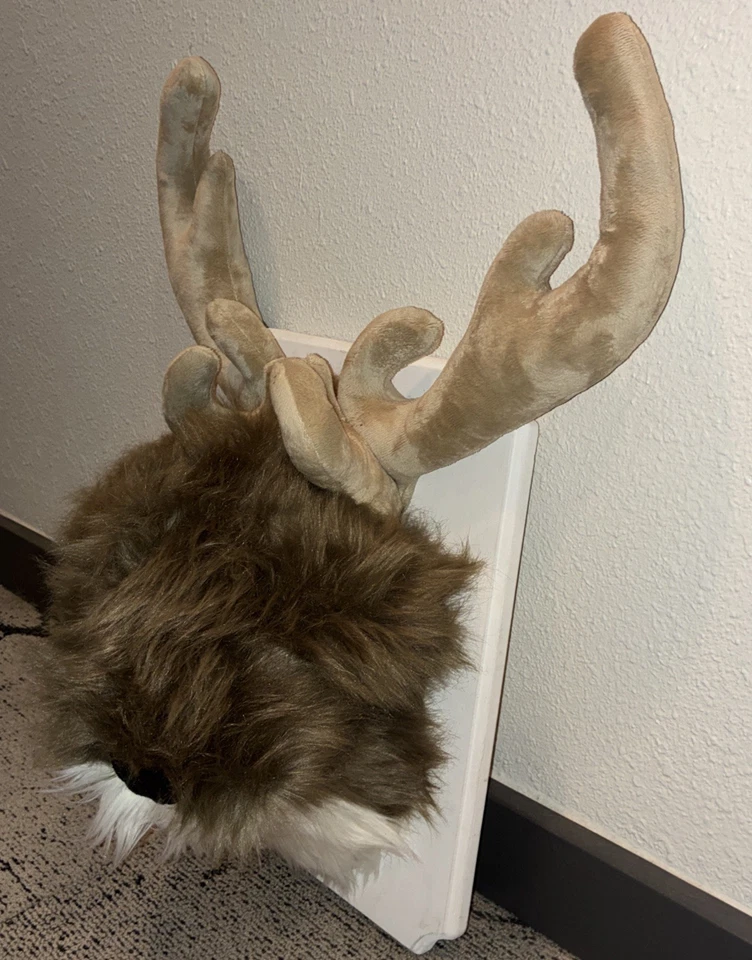 Adorable Claraloo Stuffed Moose Head Wall Mounted Nursery Decor - Image 2 of 4