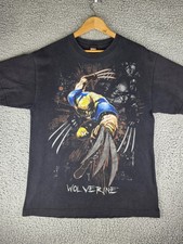 Wolverine Shirt Mens Large Black Marvel X-Men Graphic Superhero Comic Book Tee