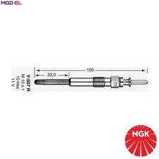 4x GLOW PLUG 6592 FOR MITSUBISHI BIG/MINI/II/Platform/Chassis SPORT/MONTERO 2.5L