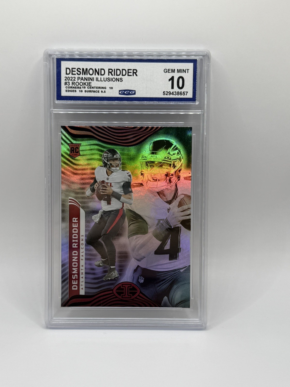 2022 Panini Illusions Desmond Ridder RC #3 Atlanta Falcons