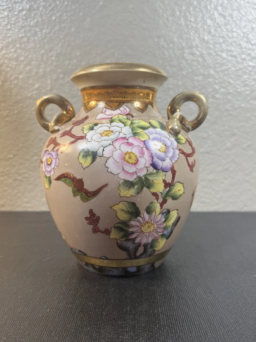 陶瓷金色1900-1940 年日本花瓶| eBay