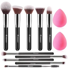 BEAKEY Makeup Brushes Set, Professional Foundation Eyeshadow Concealer Blush Pow