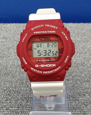 CASIO G-SHOCK x A BATHING APE DW-5750E Wristwatch Red White Quartz Japan Working