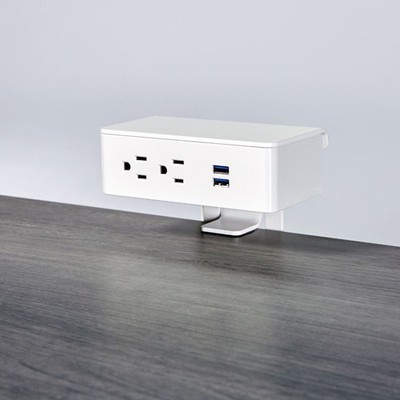 Dekko Ashley Duo top clamp Surface mount Power Module w/2USB (6  plug in chord)