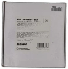 Toolant Impact Magnetic Nut Driver Set, 34pcs Impact Driver Bit Set, Deep Nut