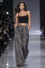 Leopard Print Wide Leg Pants