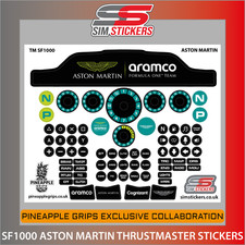 Adesivi ruota Thrustmaster SF1000 per simulatore auto decalcomanie iRacing - Aston