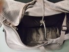 PetAmi Pet Sling Carrier - Grey, Black and White Striped - Barely Used — photo 6