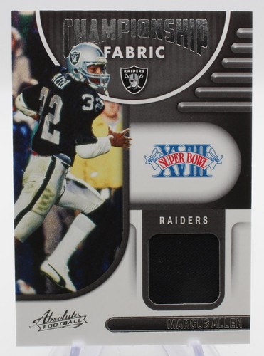 Marcus Allen #CF-15 — 2022 Panini Absolute Championship Fabric football card