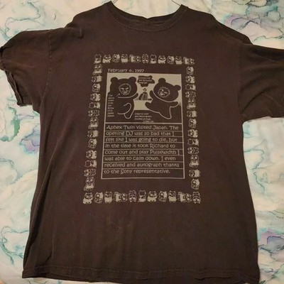 Aphex Twin 1977 Japan Short Sleeve T Shirt Full Size S-5XL