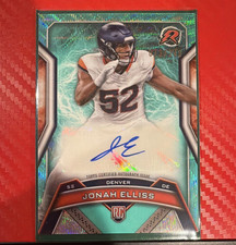 2024 Topps Resurgence Rookie Autograph Jonah Elliss Denver Broncos Aqua Surge /…