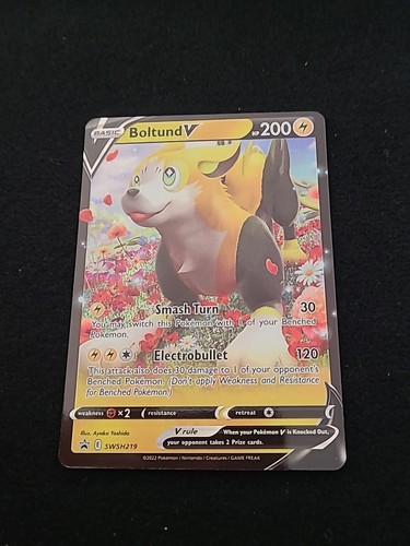 Pokemon Boltund V SWSH219 Black Star Promo Y2 Sword & Shield PACK FRESH NM