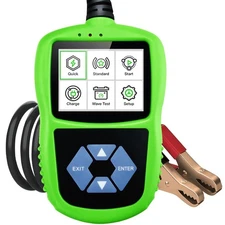 Car Battery Tester 12V Automotive, 100-2000 CCA Alternator for 24V... 