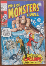 WHERE MONSTERS DWELL #1, MARVEL COMICS, JANUARY 1970, VG/FN