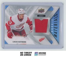 2021-22 Upper Deck Rookie Materials Jersey Lucas Raymond #RM-LR Detroit Red