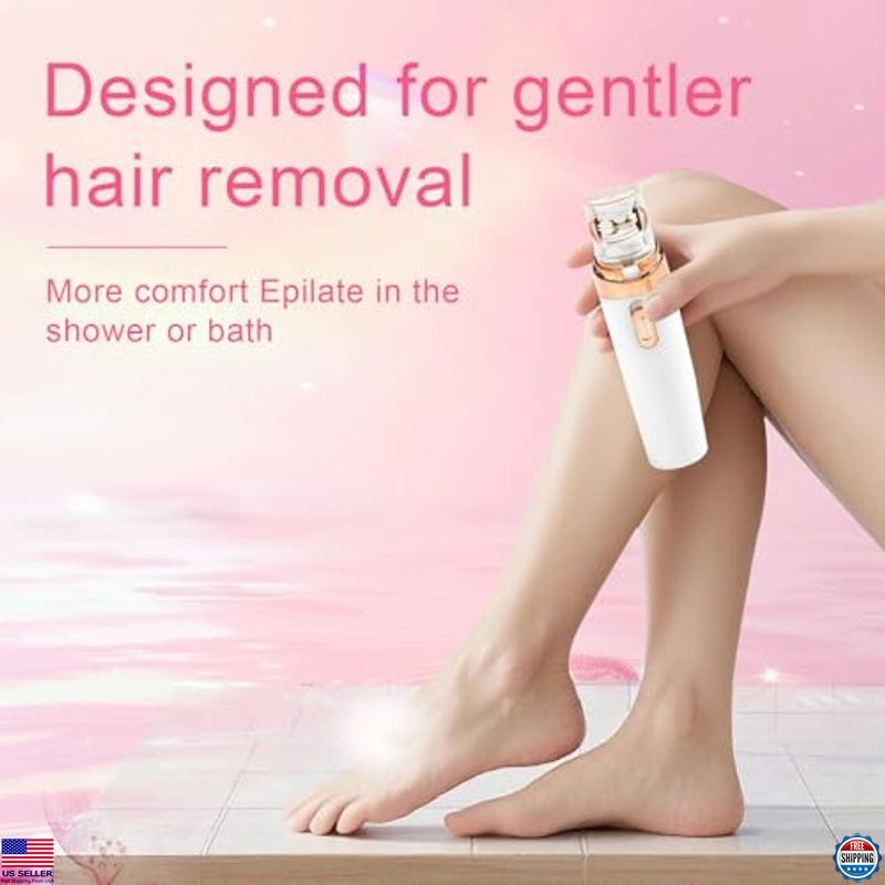 Epil Pro 3.0 Women's Facial Epilator - 2-in-1 Rechargeable Hair Removal, Pink