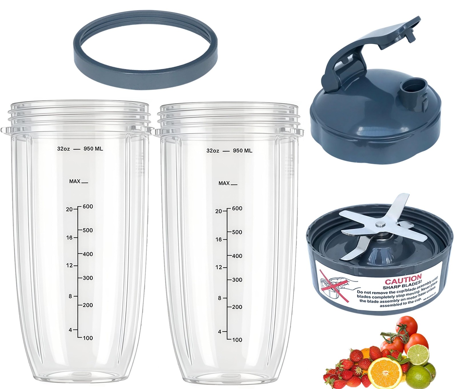 [UPGRADE] 32oz Blender Cups & Blade Part with NutriBullet 60