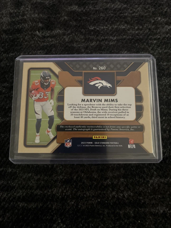 2023 Panini Gold Standard - Rookie Jersey Autographs Double Marvin Mims /149 - Image 2 of 2