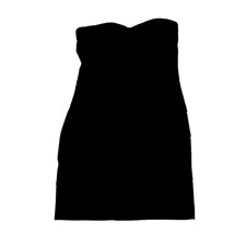 Wet Seal Dress Womens L Black Sleeveless Half Zip Pleated Mini Bodycon