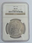 1896  $1 Silver Morgan Dollar NGC MS 64 Philadelphia