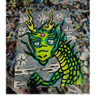 aceo PRINT dragon fantasy mythology Drawing OOAK 1/1 Signed  — photo 1