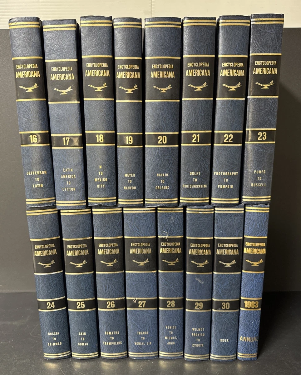 美国百科全书精装古董及收藏书籍| eBay