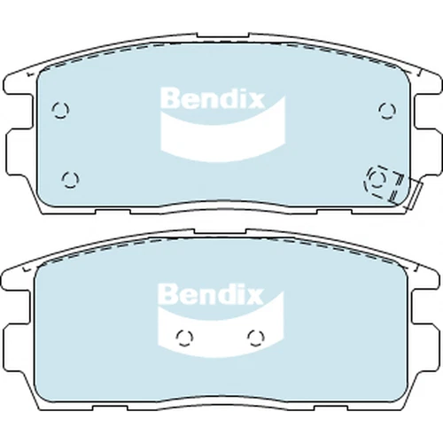 Bendix 4x4 Brake Pad Set Rear DB1862 -4WD - Picture 4 of 4