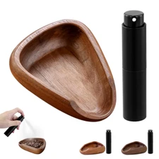 Wooden Coffee Bean Dosing Cup & Spray Bottle Barista Set - Espresso Accessories
