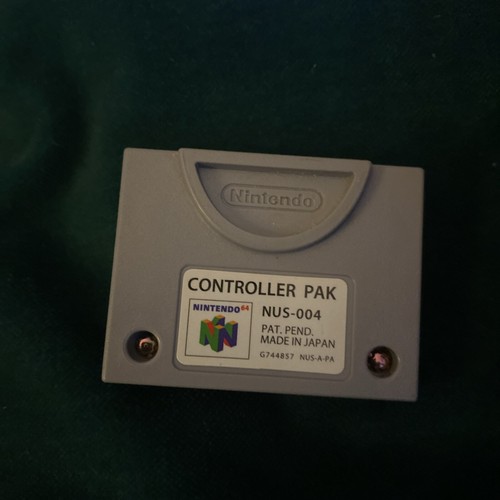 Nintendo 64 N64 Controller Memory Pak Pack Official NUS-004 - Picture 4 of 4