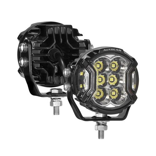 AUXBEAM 3" 108W Side Shooter LED Work Driving Light Spot Fog Pods Amber DRL Lamp - Picture 10 of 12