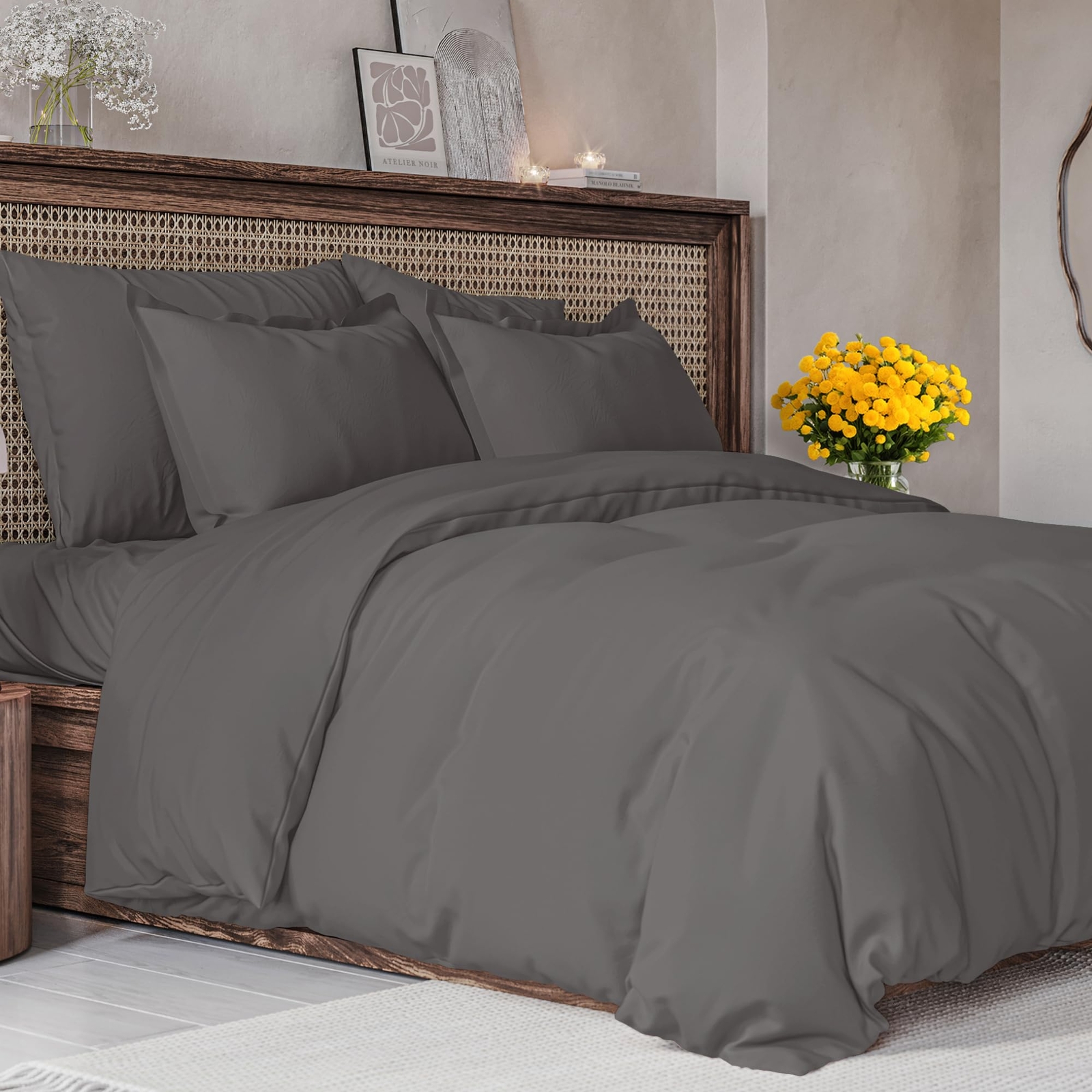 Duvet Cover King Size Set - Extra Soft King Size Duvet Cover - 104