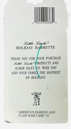 Vintage 1992 Little Linda Barrettes Holiday Ducks, Rabbits & Bears Clips -NEW - Picture 5 of 6