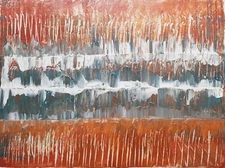 Original Abstract Acrylic Painting on Canvas. 12 x 24