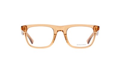 BOTTEGA VENETA BV1129O 003 TRANSPARENT BEIGE 50mm Brille Fassung