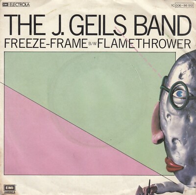THE J. GEILS BAND FREEZE-FRAME / FLAMETHROWER 1981 RECORD GERMANY 7'' PS