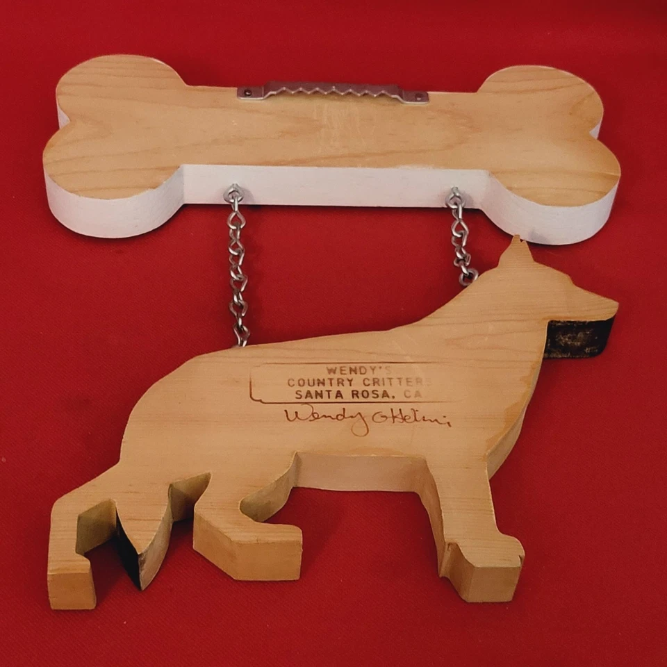 Wendy Country Critters Welcome Dog Sign German Shepherd - Image 4 of 4