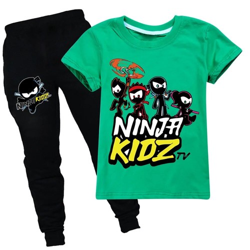 Kids Clothes Game NINJA KIDZ Tops+Pants 2Pcs Set Girl Boys Tracksuits Suit - Picture 20 of 52
