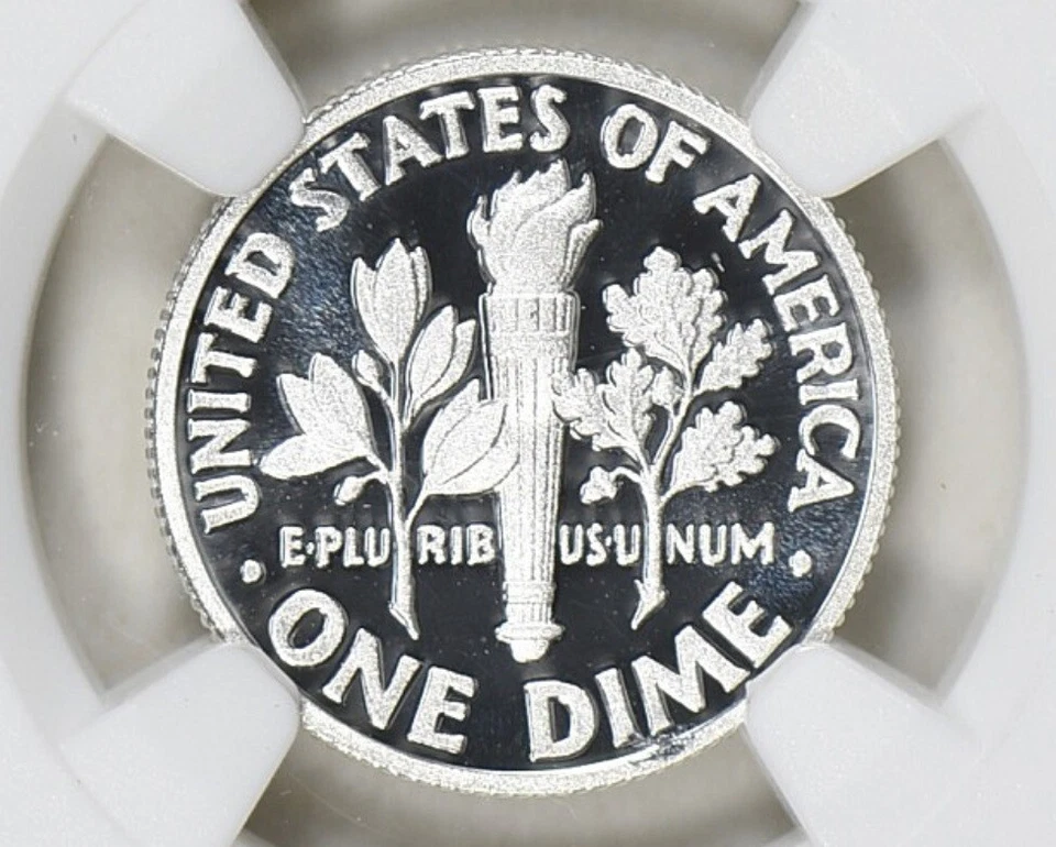 2017-S Reverse Struck Thru NGC PF69 UCAM Roosevelt Silver Dime Proof Error - Image 3 of 4