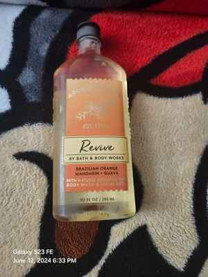 Bath & Body Works Body Wash Aromatherapy Revive Brazilian Orange Mandarin Guava