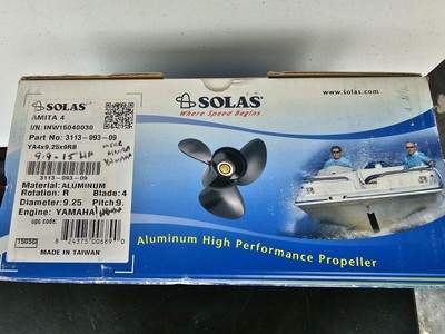 AMITA Prop AL 4B 9.25 8 RH - Marine Boat Propeller, Right Hand Rotation, 9.25 Inch Diameter
