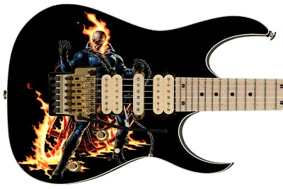 Guitar Skin 5 Star Custom Axe Wrap Bass Body Electric Ghost Rider John Blaze 789