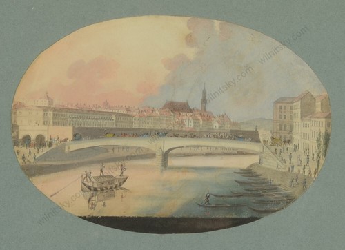Balthasar Wigand (1770-1846) "Ferdinandsbruecke (Ferdinandsbridge) in Vienna", - Picture 2 of 12