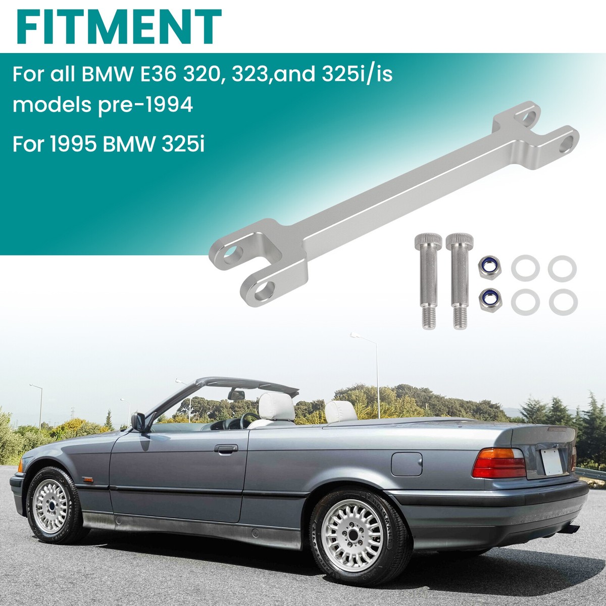 For BMW E36 320i 323i 325i 325is Shifter Link Rod Double Shear