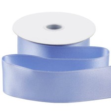 Light Blue Satin Wired Ribbon  Set of 4