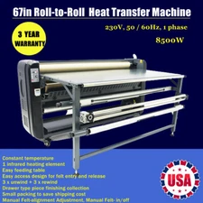 QOMOLANGMA 67" Roll-to-Roll Large Format Sublimation Heat Press Transfer Machine