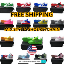 Air Force, Jordans, YZY Key Chains Collectible Mini Shoe Keyring Box Optional