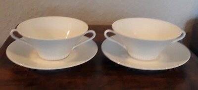  2  Porzellan-Suppentasse mit Untertasse  Eschenbach Bavaria