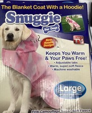 Snuggle Pink camouflage Fleece Blanket For Dogs